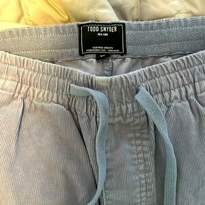 Todd Snyder corduroy drawstring pants.